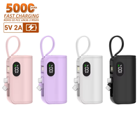 RUIY - Batería Portátil Recargable de Alta Calidad, 5V 2A, Mini, Impermeable, con Pantalla LED, de Alta Capacidad, para Regalos de Navidad, Venta al Por Mayor Personalizada
