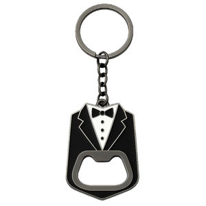 Fábrica de estilo personalizado recuerdo hoja de estaño cepillado plateado Acero inoxidable fundido a presión estampado abrebotellas nevera - Product Image 3