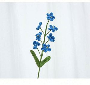 Decoración para el Hogar, Flores Artificiales de Myosotis Tejidas a Mano, Crochet Acrílico, Regalo para el Día de la Madre, Navidad, Económico, Venta al Por Mayor - Product Image 2