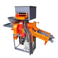 Nouvelle Machine à Décortiquer le Riz Automatique 220V, Petit Modèle Domestique Multifonctionnel, Élimination des Pierres par Vibration, Broyage et Épluchage des Grains, Moteur à Noyau Robuste