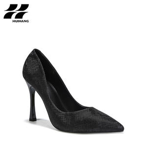 Zapatos de tacón de moda con relieve de cocodrilo para mujer, zapatos de vestir de noche formales de fiesta de tacón fino con cierre cómodo sin cordones - Product Image 6