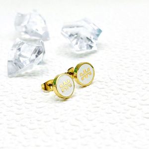 Inoxidable De Joyas Inspired 18k Gold Plated Famous Brand <b>Earrings</b> Stainless Steel Flat Stud Female <b>Earrings</b> <b>for</b> <b>Women</b> - Product Image 3