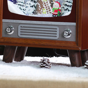 Decoración Vintage <span class=keywords><strong>para</strong></span> Fiestas con Música y Nieve, Iluminación Retro Navideña <span class=keywords><strong>para</strong></span> Decoración del Hogar, Artículos <span class=keywords><strong>para</strong></span> Crear una Atmósfera Festiva - Product Image 4