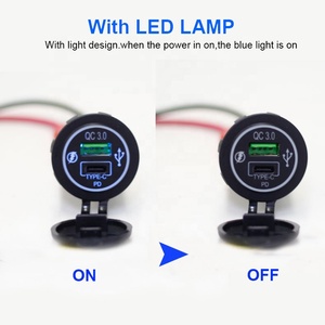 Ổ cắm xe hơi đa năng 12V 24V hai cổng USB Type C QC3.0 20W PD - Product Image 4