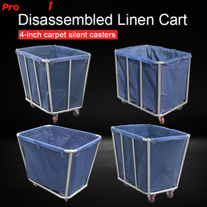 Hotel Kegelvormige Linnen Kar Hotel Roomservice Karren Wasruimte Collectie Roestvrij Staal Vuil Linnen Recycling <span class=keywords><strong>Trolley</strong></span> - Product Image 2