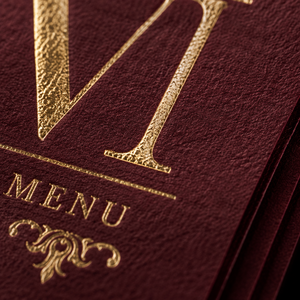Suite de papeterie de mariage personnalisée bordeaux avec invitation, menu, marque-place et <span class=keywords><strong>carte</strong></span> de remerciement, dorure à chaud, pour thème vigne d'automne, papeterie d'automne, faible MOQ - Product Image 3