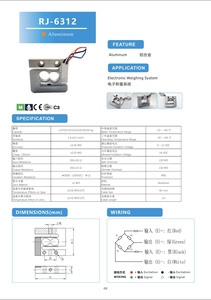 Sensor de Celda de Carga de Alta Precisión RJ6312 para Pruebas de Tensión y Compresión 1/2/3/5/10/15/20/25/30/50kg para Básculas Electrónicas de Medición - Product Image 6