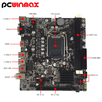 Kit Combo de Partes de PC PCWINMAX Placa Madre H61 con 16G de RAM, CPU I5 3470 y Ventilador, Combo DDR3