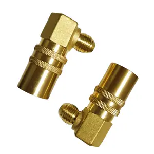 模具配件定制黄铜90度弯头水快速释放外螺纹接头软管连接器
