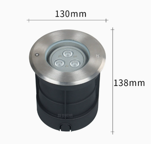 ไฟ LED ฝังพื้นกันน้ำ IP65 1W 3W สำหรับสวนกลางแจ้ง สนามหญ้า และพื้น - Product Image 2