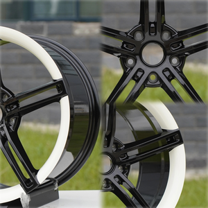 Nouvelles jantes forgées de 18 à 21 pouces adaptées aux voitures de tourisme BMW, <span class=keywords><strong>Mercedes</strong></span> et autres, noires et blanches - Product Image 3