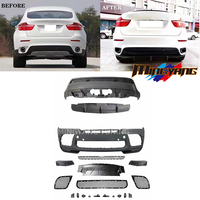 Nouveau kit de carrosserie en plastique PP style MP pour X6 E71 2008-2015, pare-chocs, phares, kit de mise à niveau M Performance