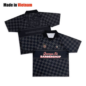 Maillot de football personnalisé à motif de diamant Chemise de football rétro de rue avec impression par sublimation - Product Image 1