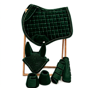 Nouveauté : Ensemble de tapis de selle pour chevaux en polycoton sur mesure, de haute qualité, best-seller, vente en ligne, fabriqué au Pakistan - Product Image 1