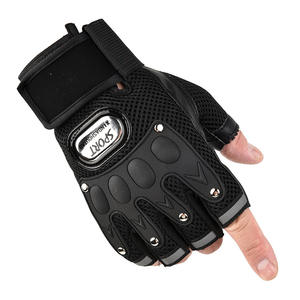 Vente en gros de gants de moto à demi-doigts avec logo personnalisé Cavalier pour hommes combattant tout-terrain - Product Image 1