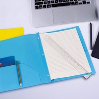 Carpeta de documentos A4 de PVC impresa personalizada para papel de negocios de oficina de la empresa
