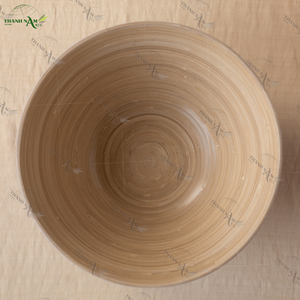 Bols en bambou de couleur personnalisée Ensemble de bols en bambou écologiques faits à la main Vaisselle en bambou légère et réutilisable Fabricant du Vietnam - Product Image 6