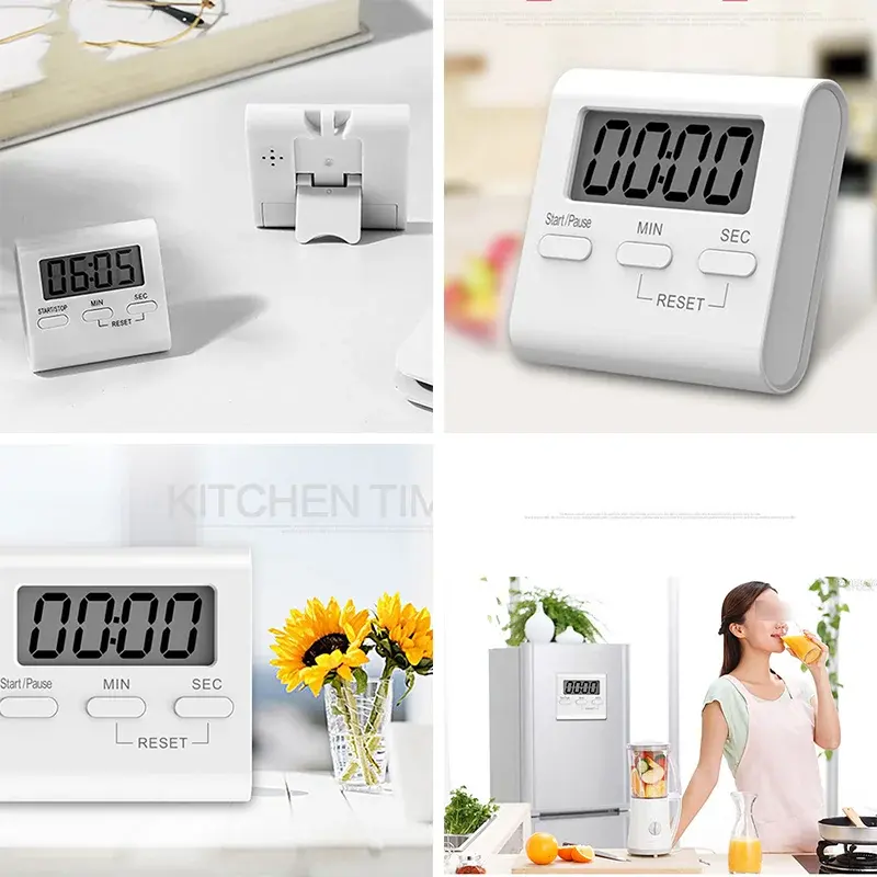Multifunctional Kitchen Timer Reminder Convenient Electronic Timer Stopwatch