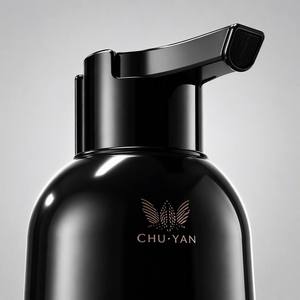 CHU·YAN Champú Tinte para el Cabello a Base de Hierbas Sin Amoníaco 500ml - Color Negro Natural de Larga Duración con Extractos de Ginseng y Jengibre - Product Image 3