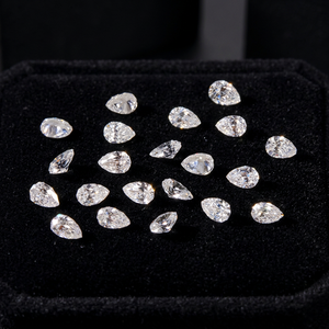 เพชรรูปทรงลูกแพร์ CVD Lab Grown ของ Rudra Jewels ขายส่ง ขนาด 2x3 มม. ถึง 4x6 มม. สี D ความสะอาดระดับ VS1 เพชรเม็ดเดี่ยวสำหรับทำเครื่องประดับ - Product Image 2