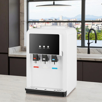 Distributeur d'eau électrique de table, chaud et froid, portable, avec refroidissement par compresseur et réfrigérant R134a