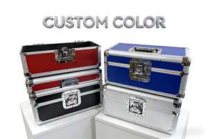 Estuche <span class=keywords><strong>de</strong></span> utilidad colorido con un interior completamente forrado <span class=keywords><strong>de</strong></span> espuma <span class=keywords><strong>para</strong></span> contener aproximadamente 120 piezas <span class=keywords><strong>de</strong></span> discos <span class=keywords><strong>de</strong></span> vinilo <span class=keywords><strong>de</strong></span> 7" - Product Image 2