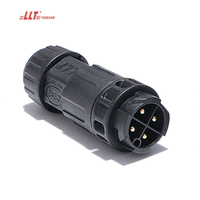 LLT Connecteur rapide sans soudure étanche à 4 fils M19 Power 20A 4 Pin LED Connecteur étanche avec 2 3 5 6 7 8 Pin