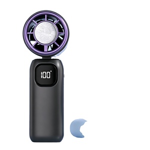 Nuevo Ventilador de Cuello Plegable Recargable por USB 2026, 100 Velocidades, Mini Ventilador Turbo Portátil de 3000 mAh para Viajes y Oficina - Product Image 1