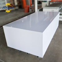 Panneaux muraux rigides en PVC JINBAO, blanc, 4x8 pieds, 3 mm, 4 mm, 5 mm, 1,4, 1,5, panneau en PVC pour décoration, prix du panneau blanc épais