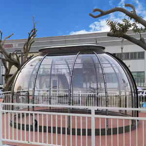 Lujosas cápsulas Sky de 5,5 Metros, marco de aleación de aluminio personalizable, integración perfecta, kit de cúpula geodésica impermeable insonorizada - Product Image 2