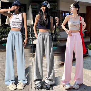 Nouveau style hiver 2026 – Pantalon en velours côtelé uni, minimaliste, respirant, écologique, taille <span class=keywords><strong>mi</strong></span>-haute, devant plat, avec cordon de serrage - Product Image 4