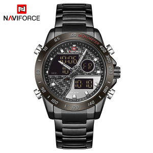 <span class=keywords><strong>NAVIFORCE</strong></span>-reloj Digital de cuarzo para hombre, con pantalla LED cronógrafo deportivo, luminoso, resistente al agua - Product Image 5