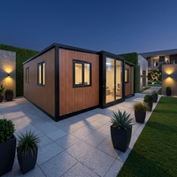Maison conteneur portable et extensible de 40 pieds sur 20 pieds, Villa préfabriquée de luxe à 2 chambres, Annexe, Maison mobile préfabriquée de 40 pieds