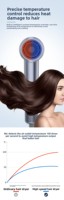 Sèche-cheveux professionnel pour cheveux très courts, avec aspiration des cheveux, pour coiffeurs et salons