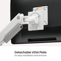 Support d'écran à ressort à gaz robuste LDT99-C012 24"-57" 27kg pour moniteur, support d'ordinateur, écran ultra-large, support VESA
