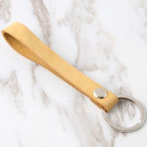 Llavero Colgante de Cuero Genuino, Anillos para Llaves de Coche de Cuero Vacuno, Llavero de Aleación de Zinc, Regalos para el Día de la Madre, Impresión Tipográfica - Product Image 3