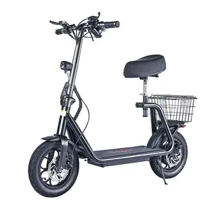 EU UK magazzino pneumatico da 12 pollici pneumatico 500W 48V scooter elettrico per bici fuoristrada scooter elettrico autobilanciante con manubrio