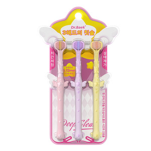 Dr.Baek Fairy Wand Brosse à dents à trois faces 0,12 mm 0,15 mm à poils souples pour enfants, nettoyage en profondeur, soin délicat - Product Image 5