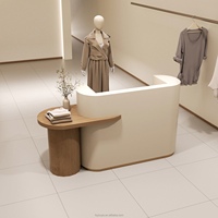 Bureau de réception moderne en pierre avec éclairage LED frontal personnalisé pour les bureaux, les hôpitaux, les hôtels et les écoles. Mobilier de bureau