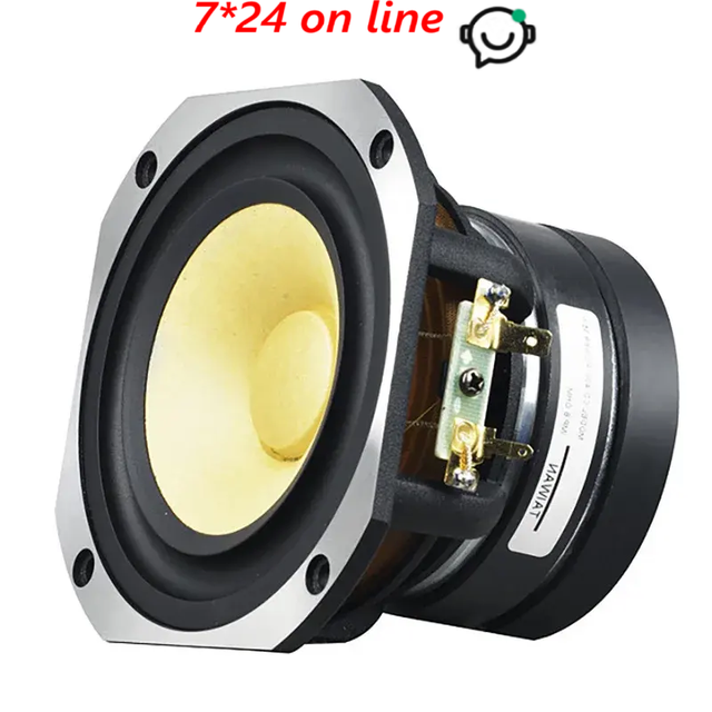 GOB-011 4 Inch HiFi Full Range Speaker Unit Audiophile Sound 4/8 Ohm 70W Aluminum Bracket Suitable  DIY Modification 1PCS