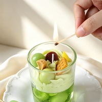 Lilin Aroma dengan Logo Kustom, Topping Buah Realistis, dan Lilin Santai Bergaya Dessert untuk Hadiah Pribadi yang Nyaman