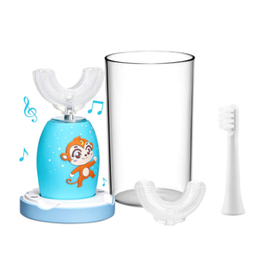 OEM/ODM <span class=keywords><strong>Brosse</strong></span> <span class=keywords><strong>à</strong></span> dents pour <span class=keywords><strong>bébé</strong></span> en silicone 360 avec minuterie intelligente, <span class=keywords><strong>brosse</strong></span> <span class=keywords><strong>à</strong></span> dents <span class=keywords><strong>électrique</strong></span> pour enfants en forme de U avec <span class=keywords><strong>brosse</strong></span> <span class=keywords><strong>à</strong></span> poils en nylon de rechange - Product Image 1
