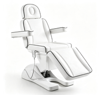 Table de massage électrique hydraulique pour soins du visage et spa, avec coussin en cuir PU, lit de traitement réglable pour salon de beauté - Portable