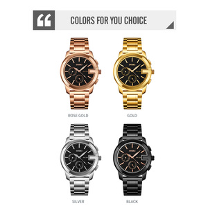 SKMEI-reloj de cuarzo multifuncional para hombre, pulsera de mano masculina de acero sólido, resistente al agua, OEM accept <span class=keywords><strong>1962</strong></span> - Product Image 3