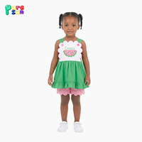 Ensembles de vêtements pour filles Puresun, imprimés décontractés personnalisés, en tricot respirant en coton, avec appliques, tenues d'été pour enfants