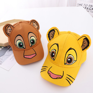 Venta al por mayor lindo <span class=keywords><strong>Tigre</strong></span> niños gorra de alta calidad de algodón de dibujos animados animales sombreros bordados gorra de béisbol personalizada para niño niña - Product Image 1