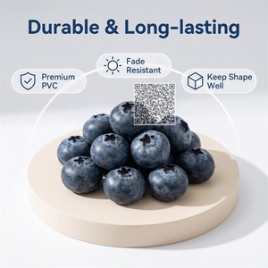 <span class=keywords><strong>Myrtilles</strong></span> artificielles givrées réalistes en PVC haute simulation pour la présentation visuelle et les accessoires de mise en scène alimentaire - Product Image 6