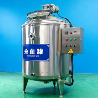 Cuve de Fermentation Automatique SIP CIP en Acier Inoxydable 316L pour l'Industrie Alimentaire, Stérilisation à la Vapeur Sanitaire FDA GMP
