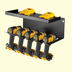 Heavy Duty Lasting Tool Storage Box Rack, One Stop Supply Drill Holder Garage Storage Rack Pegboard Power Tool Organizer