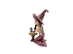 Décoration d'intérieur et figurine de sorcière en résine polymère en gros, décoration d'intérieur avec hibou - Product Image 2